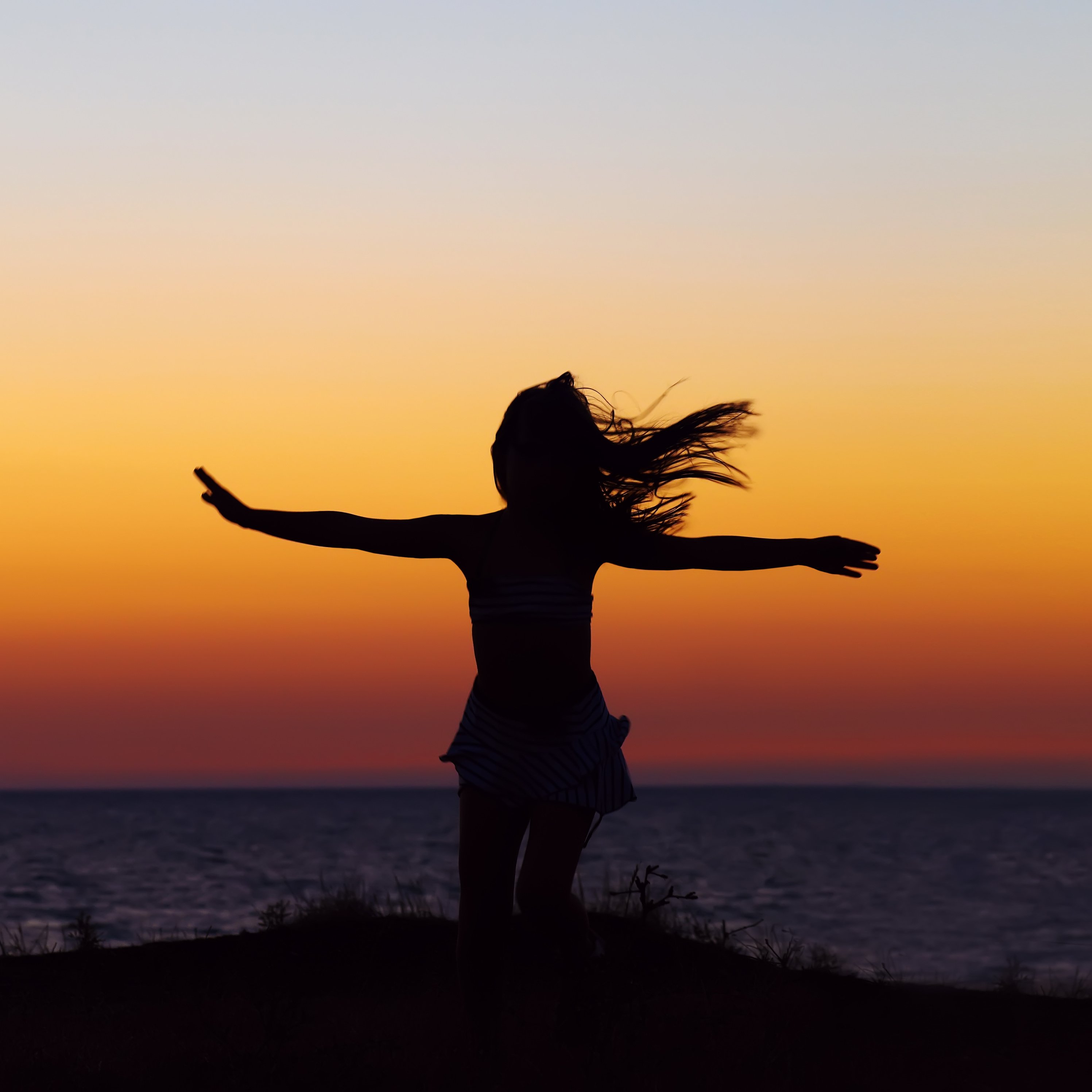 dancing silhouette